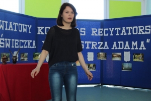 POWIATOWY KONKURS RECYTATORSKI ŚWIECZKA DLA MISTRZA ADAMA W ŁUPAWIE